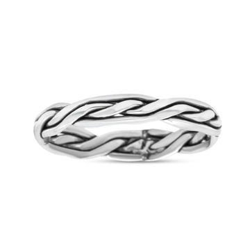 Perfect Braided Design Trinity Weave Knot Oxidized